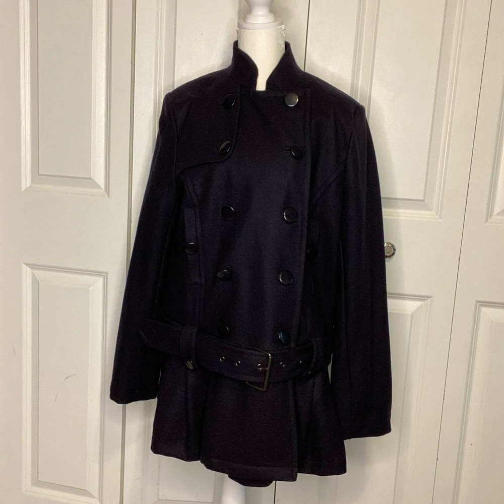 ASOS double breasted military style pea coat